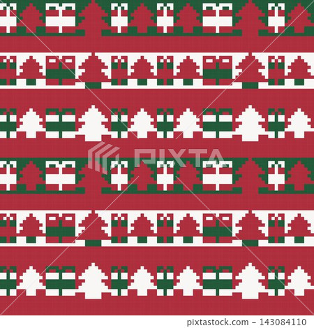 Christmas fair isle pattern design for fashion textiles, knitwear and graphics Christmas fair isle pattern design for fashion textiles, knitwear and graphics 143084110