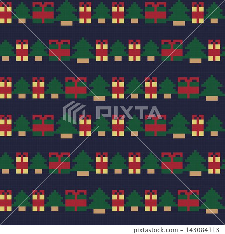 Christmas fair isle pattern design for fashion textiles, knitwear and graphics 143084113
