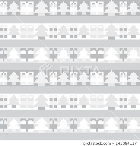 Monochrome Christmas fair isle pattern design for fashion textiles, knitwear and graphics Monochrome Christmas fair isle pattern design for fashion textiles, knitwear and graphics 143084117