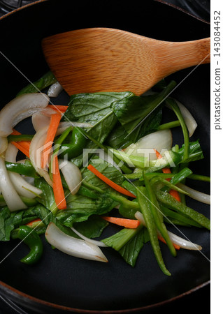 Fried vegetables 143084452