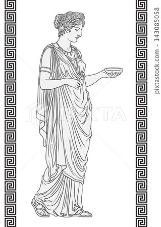 Vector Greek women. Vector Greek women. 143085058