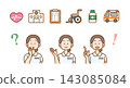 Simple and cute | Nurse/Medical Illustration Icon Set | Medical 143085084