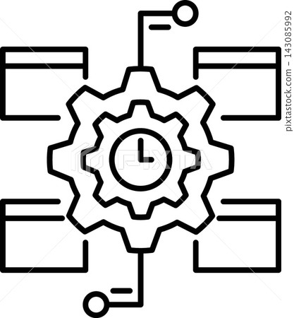 API Driven System Integration Line Icon API Driven System Integration Line Icon 143085992
