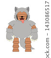 Werewolf-like pot doll 143086517