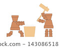 Pot Doll making mochi 143086518