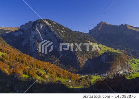 Typical landscape near Damuls, Bregenzer Wald, Bregenz district, Vorarlberg, Austria Typical landscape near Damuls, Bregenzer Wald, Bregenz district, Vorarlberg, Austria 143088876