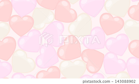 Heart pattern seamless background vector (pink, light color, easy-to-read text, low contrast) Heart pattern seamless background vector (pink, light color, easy-to-read text, low contrast) 143088902