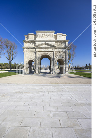 Roman triumphal arch, Orange, UNESCO world heritage, Provence, France Roman triumphal arch, Orange, UNESCO world heritage, Provence, France 143088912