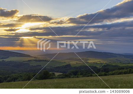 Landscape Kubikuv vrch near Javornik and Nova Lhota, White Carpathians, Czech Republic Landscape Kubikuv vrch near Javornik and Nova Lhota, White Carpathians, Czech Republic 143089006