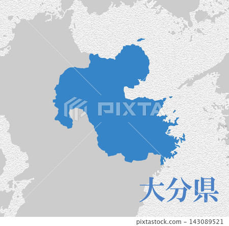 大分縣 - 日本地圖 143089521