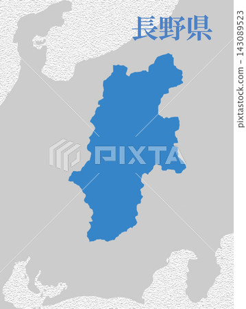長野縣 - 日本地圖 長野縣 - 日本地圖 143089523