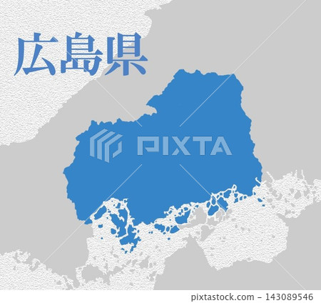 Hiroshima Prefecture - Map of Japan Hiroshima Prefecture - Map of Japan 143089546