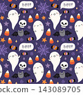Cute Halloween seamless pattern 143089705