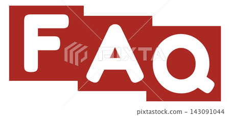 FAQ icon red 143091044