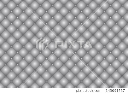 gray tufted upholstery pattern background with silver buttons 143091537