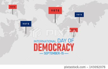 International day of democracy background with world map and vote signs democracy election politics international diplomacy government geography participation representation awareness International day of democracy background with world map and vote signs democracy election politics international diplomacy government geography participation representation awareness 143092076