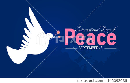 International day of peace graphic design featuring flying dove and pink text international typography celebration minimalist september awareness peaceful commemoration creative serenity International day of peace graphic design featuring flying dove and pink text international typography celebration minimalist september awareness peaceful commemoration creative serenity 143092086