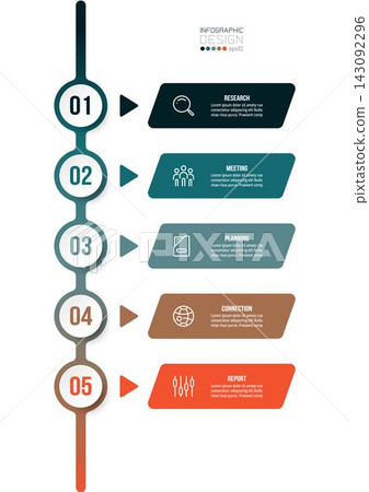 Infographic template business concept with workflow. Infographic template business concept with workflow. 143092296