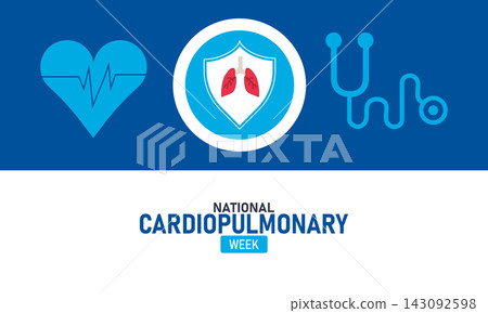 National Cardiopulmonary Week Poster Banner and Background Design Template Featuring Heart and Lungs Icon Medical Illustration for Respiratory and Cardiac Health Education and February Wellness Theme National Cardiopulmonary Week Poster Banner and Background Design Template Featuring Heart and Lungs Icon Medical Illustration for Respiratory and Cardiac Health Education and February Wellness Theme 143092598