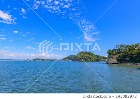 View of Matsushima Bay from Shichigahama, Miyagi Prefecture View of Matsushima Bay from Shichigahama, Miyagi Prefecture 143092978
