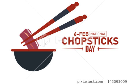 National Chopsticks Day Poster Banner and Background Design Template Featuring Bamboo Chopsticks Noodles Sushi Rice Bowl Asian Cuisine Illustration for February 6 Dining Tradition Theme National Chopsticks Day Poster Banner and Background Design Template Featuring Bamboo Chopsticks Noodles Sushi Rice Bowl Asian Cuisine Illustration for February 6 Dining Tradition Theme 143093009