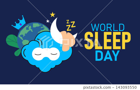 World Sleep Day, March 13 Vector, Pillow Bed Moon, Blue Ribbon Awareness Poster, Flat Design Insomnia Sleep Health Prevention Banner Illustration Stock Graphic World Sleep Day, March 13 Vector, Pillow Bed Moon, Blue Ribbon Awareness Poster, Flat Design Insomnia Sleep Health Prevention Banner Illustration Stock Graphic 143093550