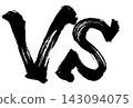 The letters VS are written in calligraphy using ink. 143094075