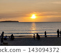 Sunset at Miyajihama, Fukutsu City 143094372