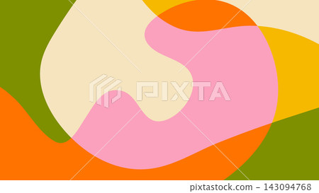 Fun abstract background in doodle style. Simple colorful design with hand drawn overlay shapes Fun abstract background in doodle style. Simple colorful design with hand drawn overlay shapes 143094768