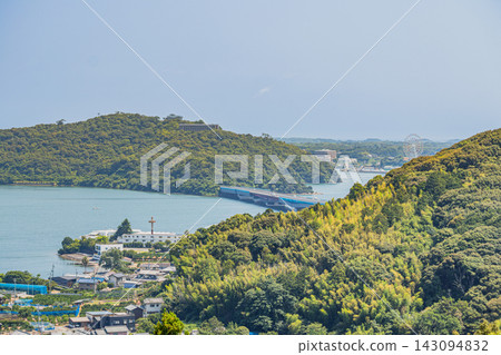從靜岡縣濱松市三日市眺望鎮風光和奧濱湖景色 從靜岡縣濱松市三日市眺望鎮風光和奧濱湖景色 143094832