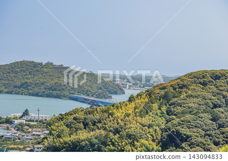 從靜岡縣濱松市三日市眺望鎮風光和奧濱湖景色 從靜岡縣濱松市三日市眺望鎮風光和奧濱湖景色 143094833