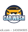 car wash service logo, vector illustration 143094905