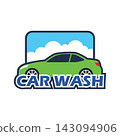 car wash service logo, vector illustration 143094906