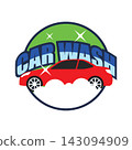car wash service logo, vector illustration 143094909