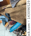 Different leather pieces 143096529