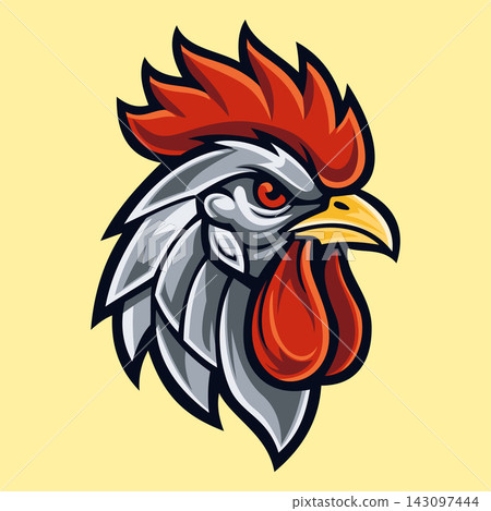 Aggressive Rooster Cock Fighting Bird Vector Illustration Aggressive Rooster Cock Fighting Bird Vector Illustration 143097444