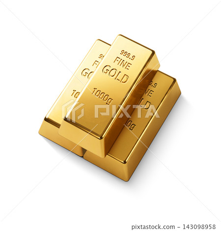 金錠插圖 真金 金錠插圖 真金 143098958