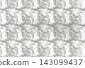 Seamless repeating abstract geometric pattern in light gray tones 143099437