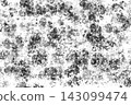 Abstract grunge background with black ink spots and rough distressed texture 143099474