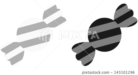 Candy icon illustration set / Sweets and Halloween illustration materials Candy icon illustration set / Sweets and Halloween illustration materials 143101296