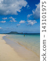 Lanikai海灘在夏威夷 143101975
