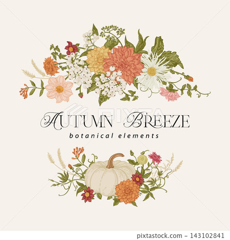 Vintage autumn label design 143102841