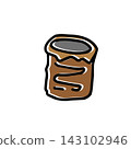 Hand-drawn illustration of a teacup 143102946