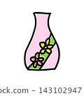 Hand-drawn illustration of a vase 143102947