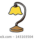 Hand-drawn illustration of a lamp 143103504