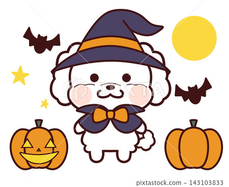 萬聖節玩具貴賓犬/白色 萬聖節玩具貴賓犬/白色 143103833