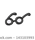 Hand-drawn illustration of glasses 143103993