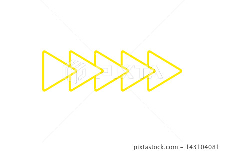 Simple yellow turn signal mark Simple yellow turn signal mark 143104081