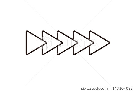Simple arrow direction indicator mark Simple arrow direction indicator mark 143104082