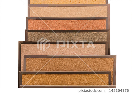 Samples various multi-colored decorative plasters material interior design object repair construction stucco color Samples various multi-colored decorative plasters material interior design object repair construction stucco color 143104576